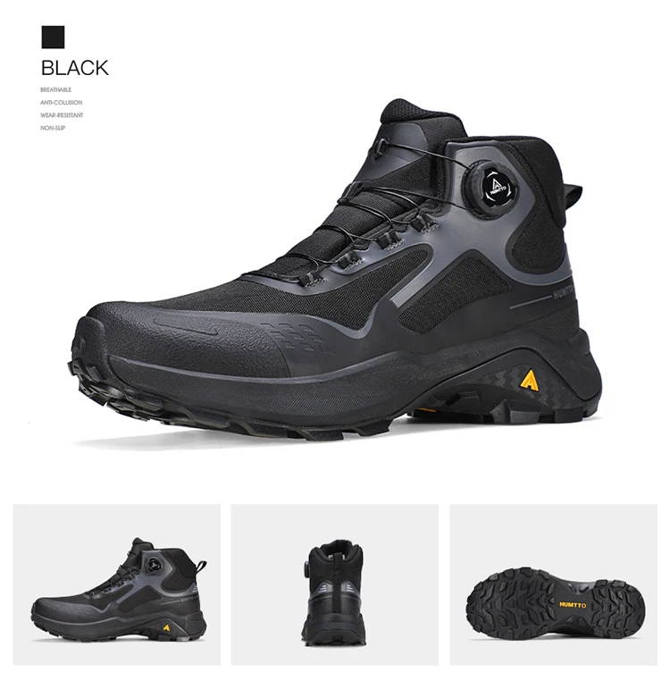 HUMTTO Winter Outdoor Water Resistance Hiking Shoes Men's 2025 Anti Slip Mountain Climbing High Top Luxury Casual Trekking Boots