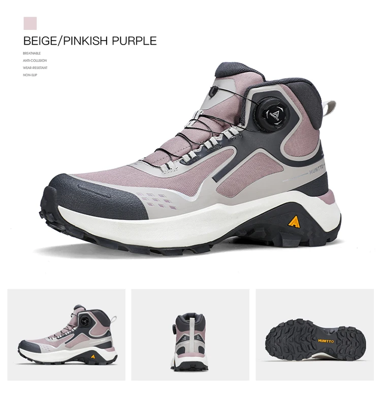 HUMTTO Winter Outdoor Water Resistance Hiking Shoes Men's 2025 Anti Slip Mountain Climbing High Top Luxury Casual Trekking Boots