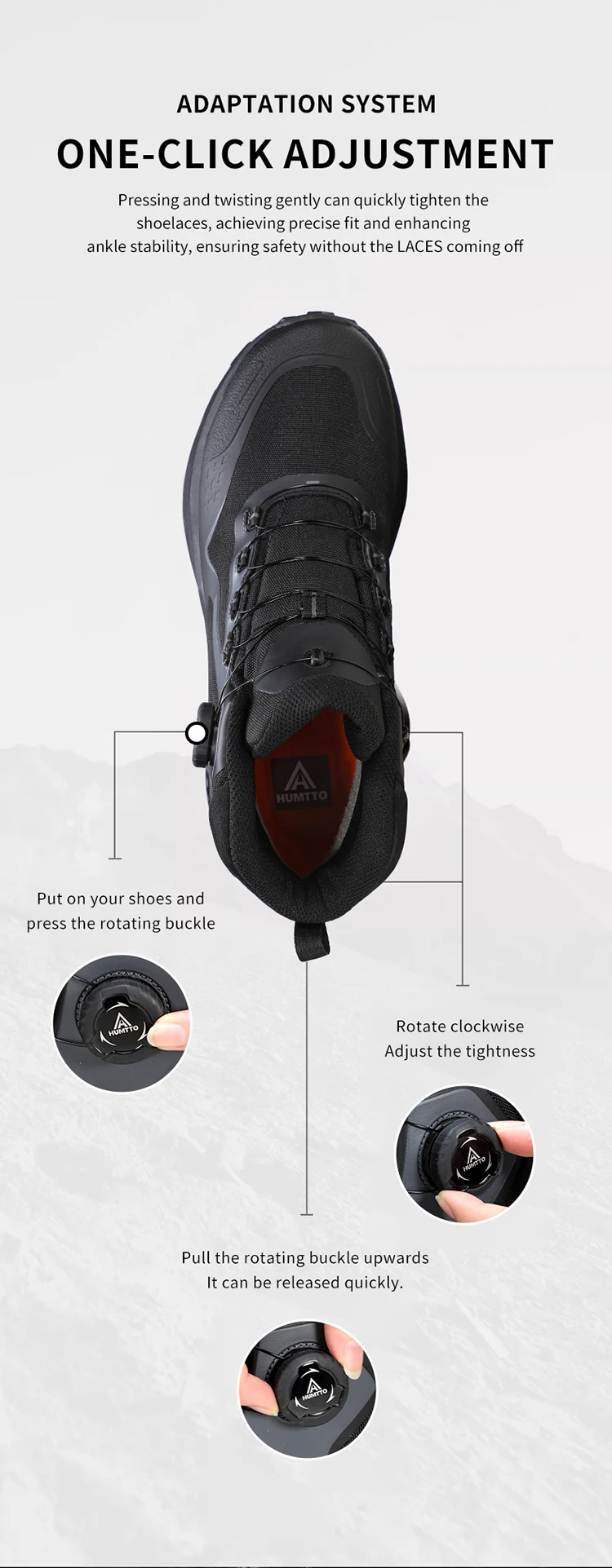 HUMTTO Winter Outdoor Water Resistance Hiking Shoes Men's 2025 Anti Slip Mountain Climbing High Top Luxury Casual Trekking Boots