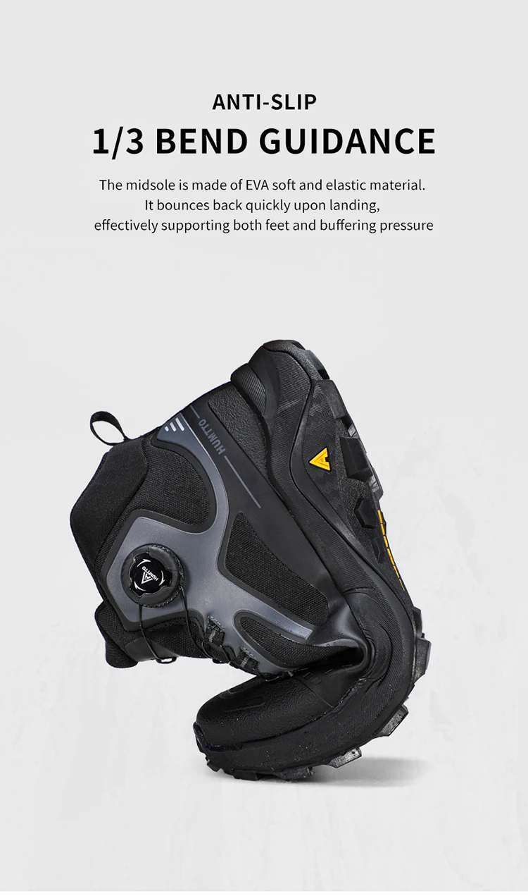 HUMTTO Winter Outdoor Water Resistance Hiking Shoes Men's 2025 Anti Slip Mountain Climbing High Top Luxury Casual Trekking Boots