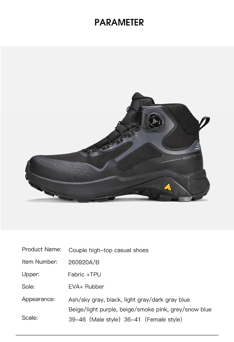 HUMTTO Winter Outdoor Water Resistance Hiking Shoes Men's 2025 Anti Slip Mountain Climbing High Top Luxury Casual Trekking Boots
