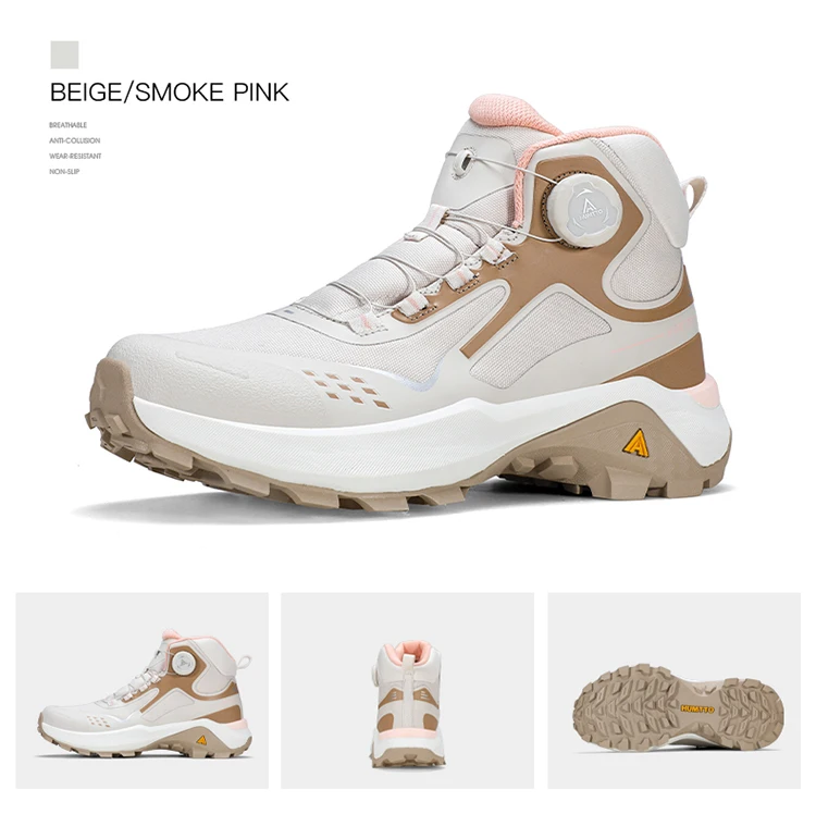 HUMTTO Winter Outdoor Water Resistance Hiking Shoes Men's 2025 Anti Slip Mountain Climbing High Top Luxury Casual Trekking Boots