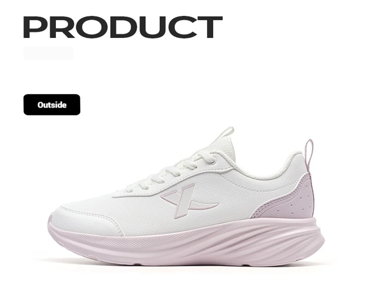 Xtep Running Shoe for Women Support Yu Yi Fw Cushioning Shock WaterProof Stability Durability Breathable Sneakers 875418110055