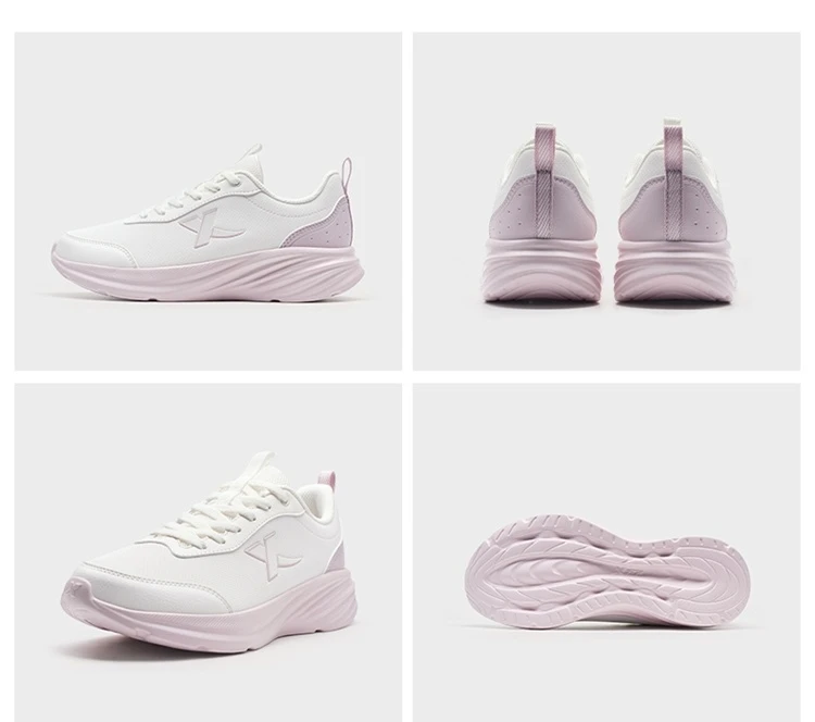 Xtep Running Shoe for Women Support Yu Yi Fw Cushioning Shock WaterProof Stability Durability Breathable Sneakers 875418110055