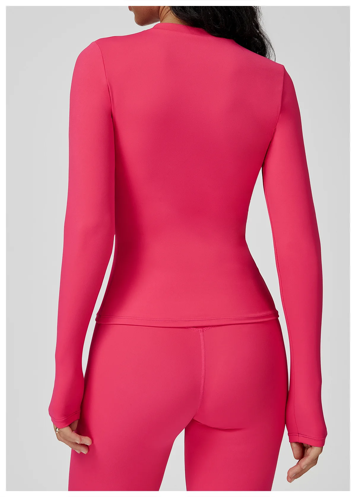 JUREN Yoga Shirts For Women Long Sleeve Fitness Running Push Up Gym Shirts Female Workout Breathable High Elastic Sports Top