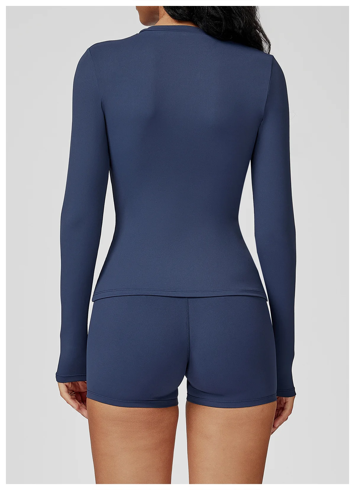 JUREN Yoga Shirts For Women Long Sleeve Fitness Running Push Up Gym Shirts Female Workout Breathable High Elastic Sports Top
