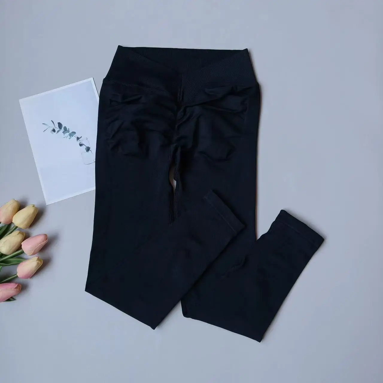 Peach Butt Fitness Running Sports Tights Seamless Hip-raising High-waisted, Belly-controlling Elastic Yoga Leggings Peach Pants