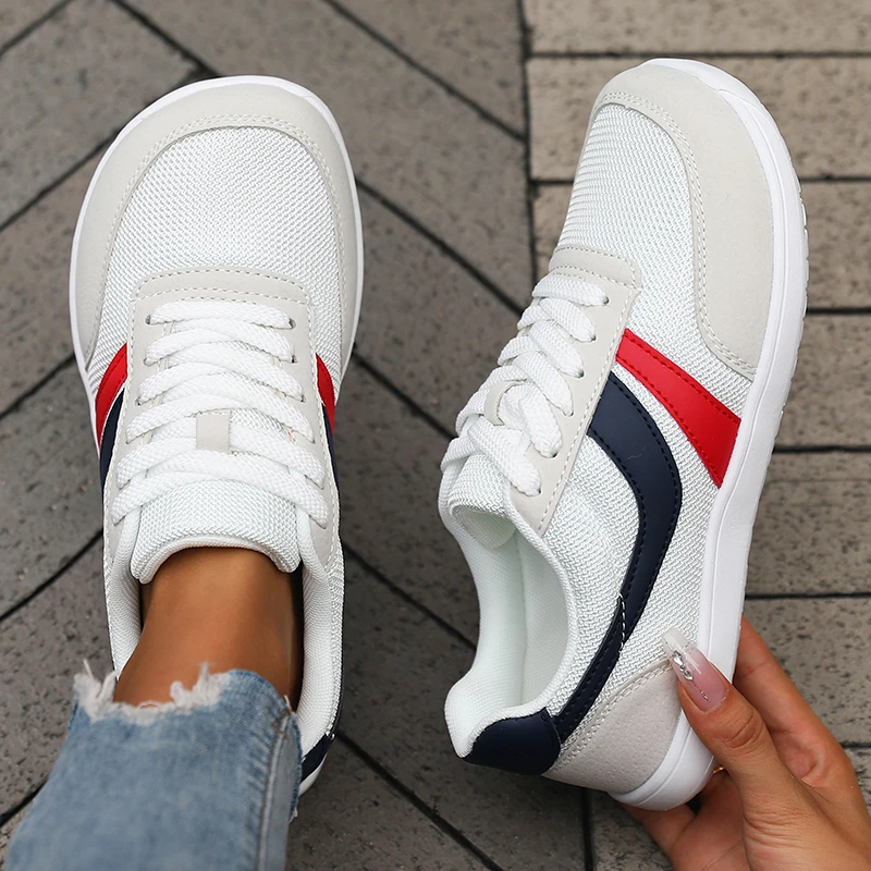 Women's Wide Toe Shoes Sneakers Barefoot Casual Wide Last Fashionable Canvas Black Flat Board Shoes Breathable Mesh Men's Shoes