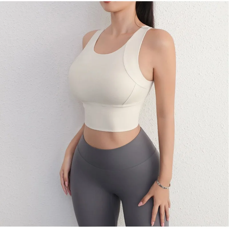 Cloud Hide High Support Sports Bra for Women Gym Yoga Crop Top Home Fitness Workout Underwear Girl Large Size Running Bike Shirt