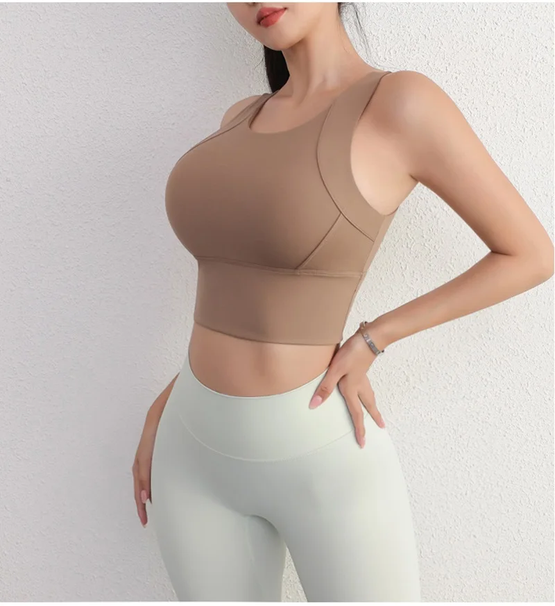 Cloud Hide High Support Sports Bra for Women Gym Yoga Crop Top Home Fitness Workout Underwear Girl Large Size Running Bike Shirt