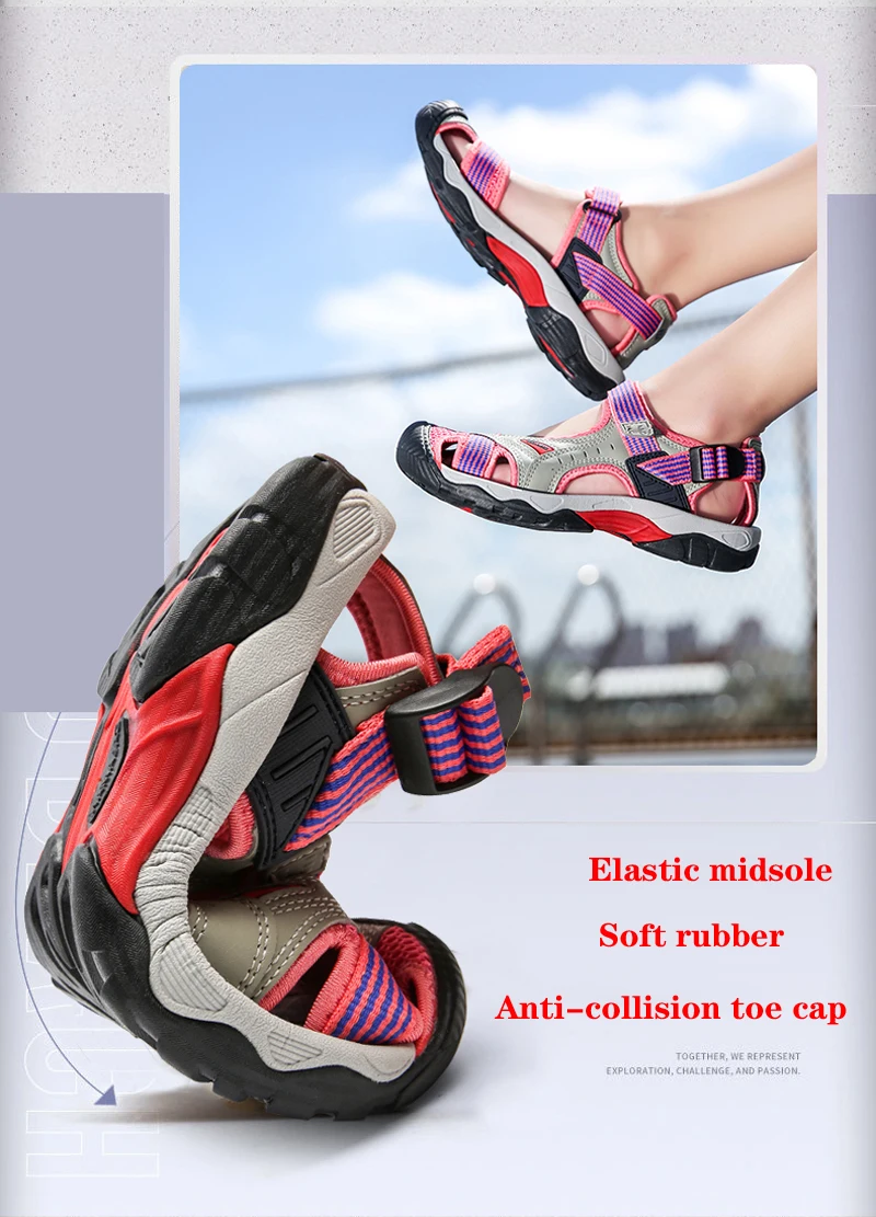 2025 Men's Women's Shoes Summer Outdoor Student Sandals Anti Slip Soft Bottom River Tracing Sports Flat Bottom Beach Shoes