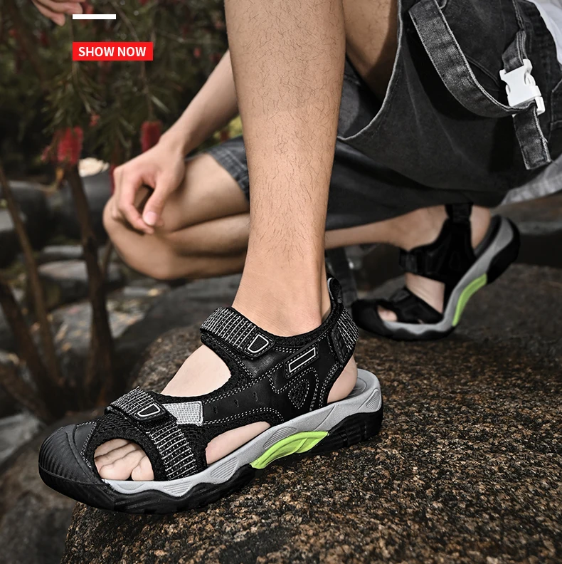 2025 Men's Women's Shoes Summer Outdoor Student Sandals Anti Slip Soft Bottom River Tracing Sports Flat Bottom Beach Shoes