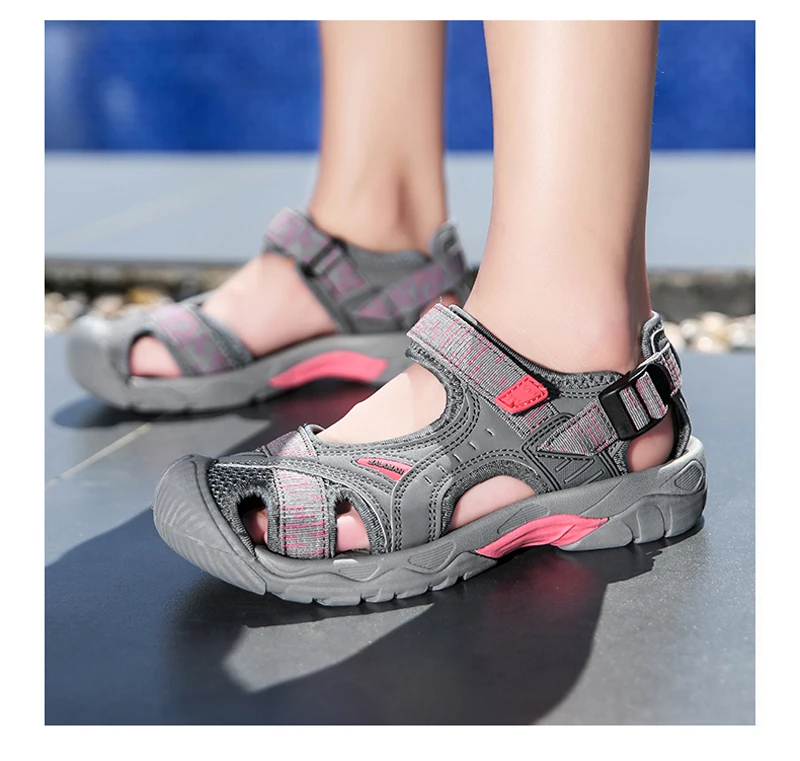 2025 Men's Women's Shoes Summer Outdoor Student Sandals Anti Slip Soft Bottom River Tracing Sports Flat Bottom Beach Shoes