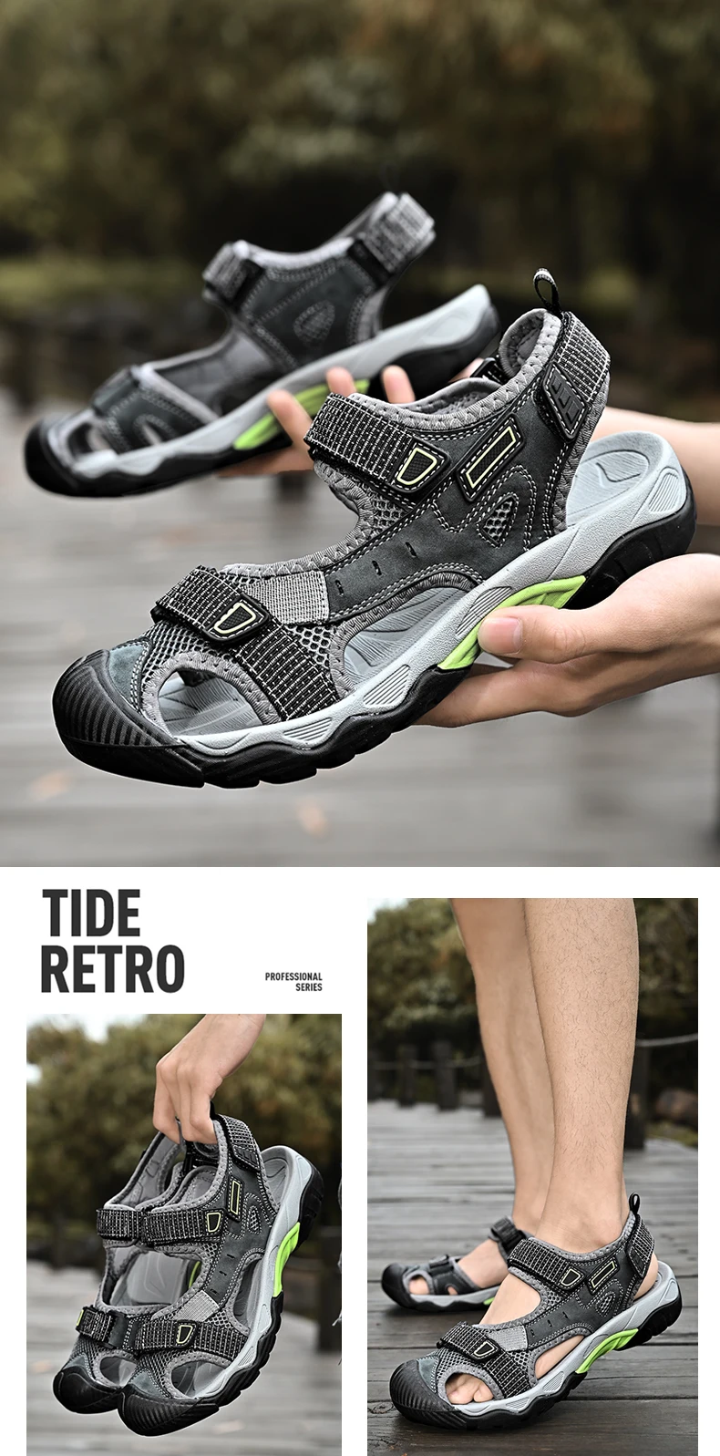 2025 Men's Women's Shoes Summer Outdoor Student Sandals Anti Slip Soft Bottom River Tracing Sports Flat Bottom Beach Shoes