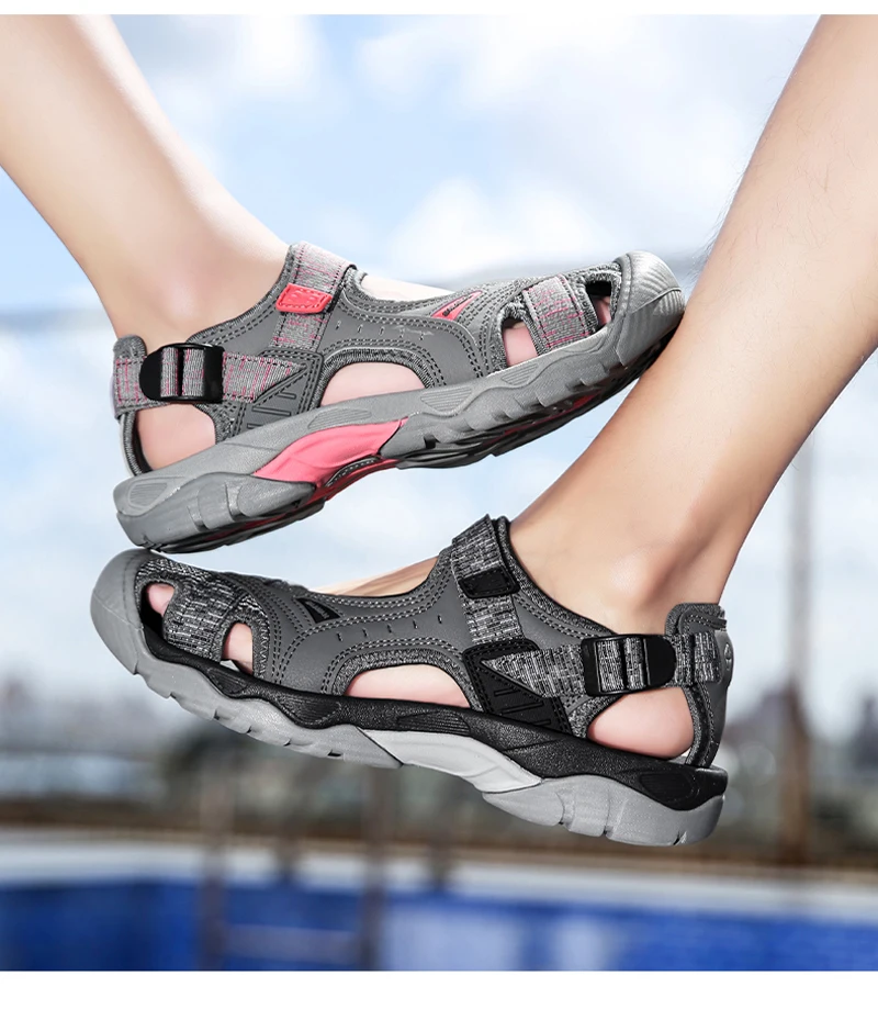 2025 Men's Women's Shoes Summer Outdoor Student Sandals Anti Slip Soft Bottom River Tracing Sports Flat Bottom Beach Shoes