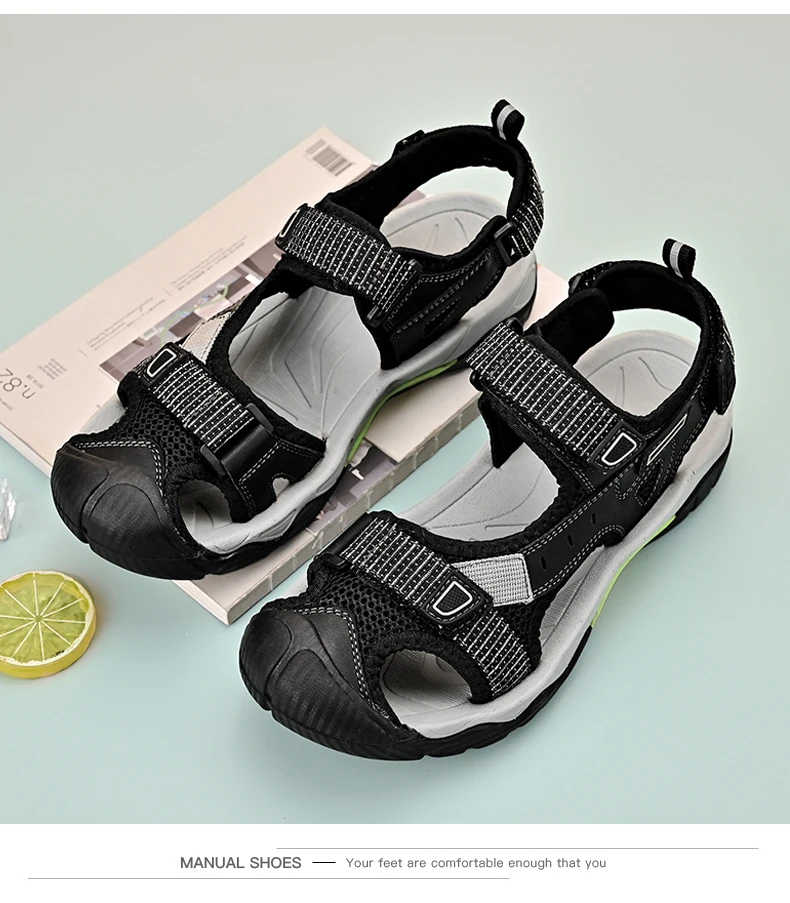 2025 Men's Women's Shoes Summer Outdoor Student Sandals Anti Slip Soft Bottom River Tracing Sports Flat Bottom Beach Shoes