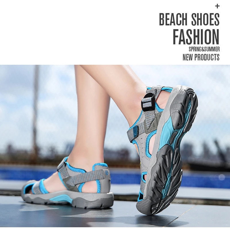 2025 Men's Women's Shoes Summer Outdoor Student Sandals Anti Slip Soft Bottom River Tracing Sports Flat Bottom Beach Shoes