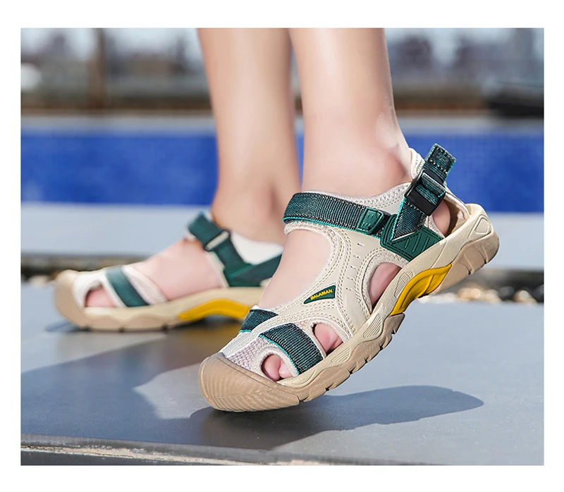 2025 Men's Women's Shoes Summer Outdoor Student Sandals Anti Slip Soft Bottom River Tracing Sports Flat Bottom Beach Shoes