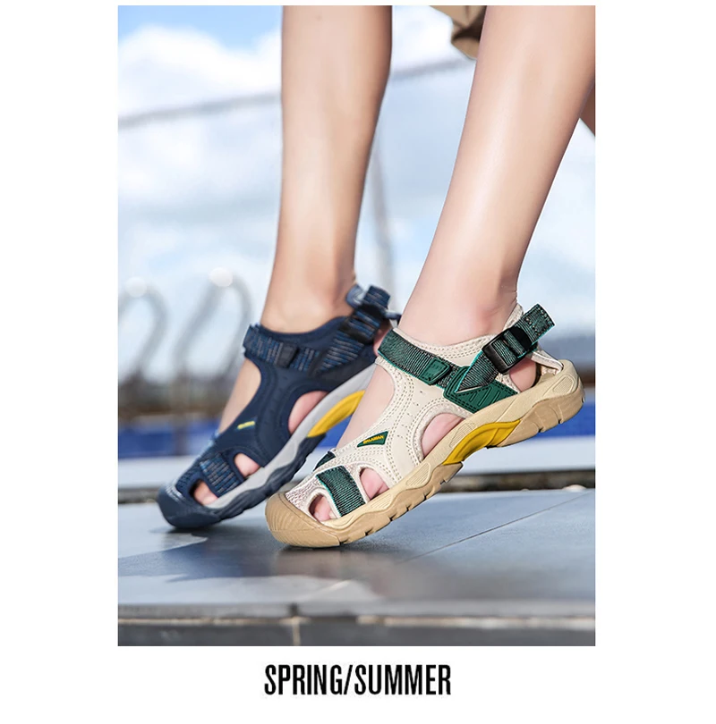 2025 Men's Women's Shoes Summer Outdoor Student Sandals Anti Slip Soft Bottom River Tracing Sports Flat Bottom Beach Shoes