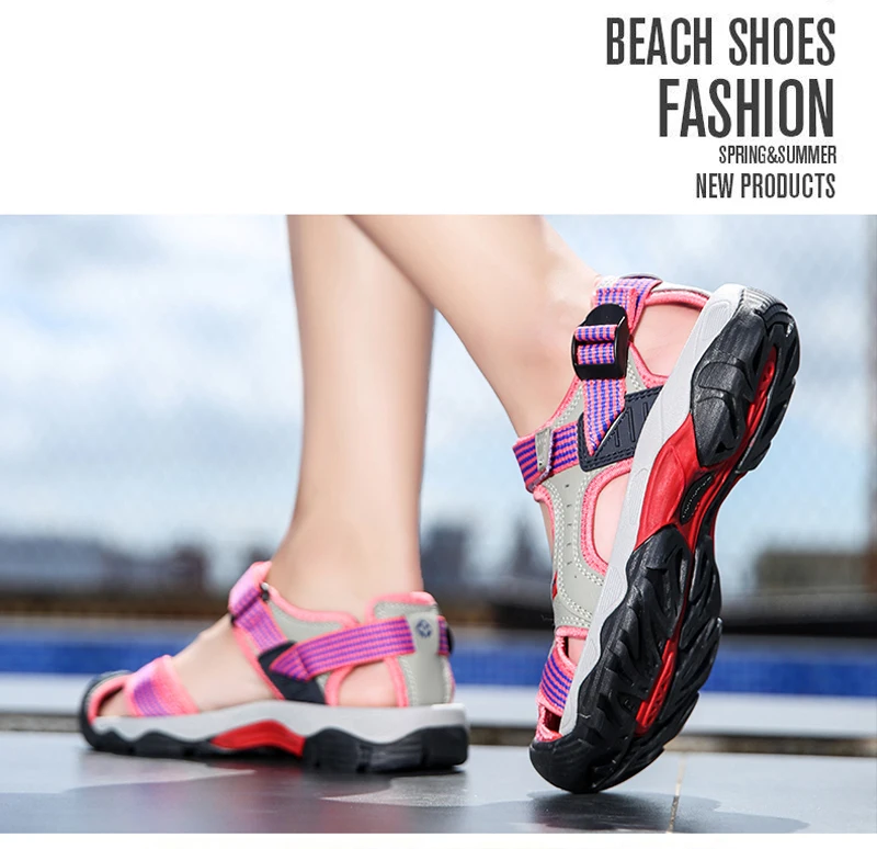 2025 Men's Women's Shoes Summer Outdoor Student Sandals Anti Slip Soft Bottom River Tracing Sports Flat Bottom Beach Shoes