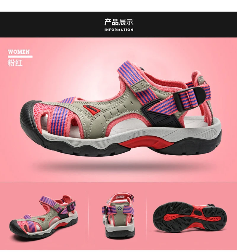 2025 Men's Women's Shoes Summer Outdoor Student Sandals Anti Slip Soft Bottom River Tracing Sports Flat Bottom Beach Shoes