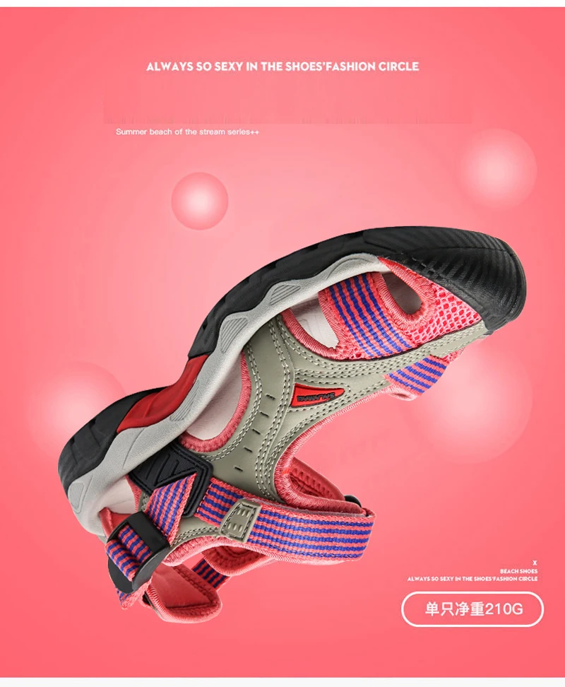 2025 Men's Women's Shoes Summer Outdoor Student Sandals Anti Slip Soft Bottom River Tracing Sports Flat Bottom Beach Shoes