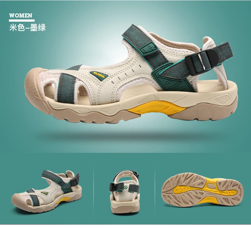 2025 Men's Women's Shoes Summer Outdoor Student Sandals Anti Slip Soft Bottom River Tracing Sports Flat Bottom Beach Shoes