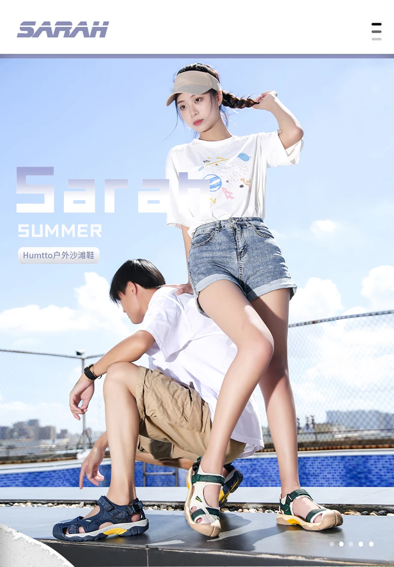 2025 Men's Women's Shoes Summer Outdoor Student Sandals Anti Slip Soft Bottom River Tracing Sports Flat Bottom Beach Shoes