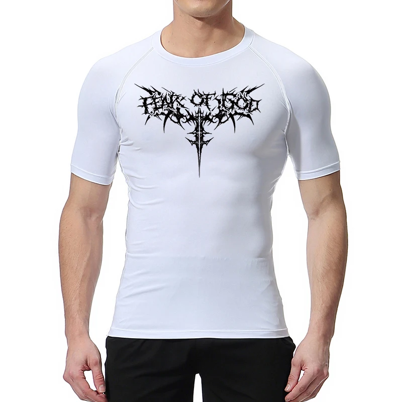 Graphic Compression Shirts for Men Short Sleeve Rash Guard Gym Workout Tshirt Tees Athletic Quick Dry Baselayer Undershirts Tops