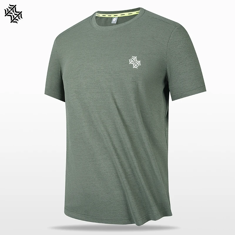 SBWL High Quality Men's Outdoor Hiking Running Weight Loss Fitness Sports Quick Drying T-Shirt Ice Silk Breathable Sweatshirt