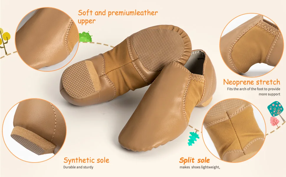 Jazz Shoe Slip On for Girls and Boys (Toddler/Little Kid/Big Kid)
