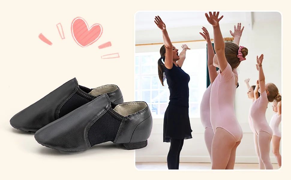 Jazz Shoe Slip On for Girls and Boys (Toddler/Little Kid/Big Kid)