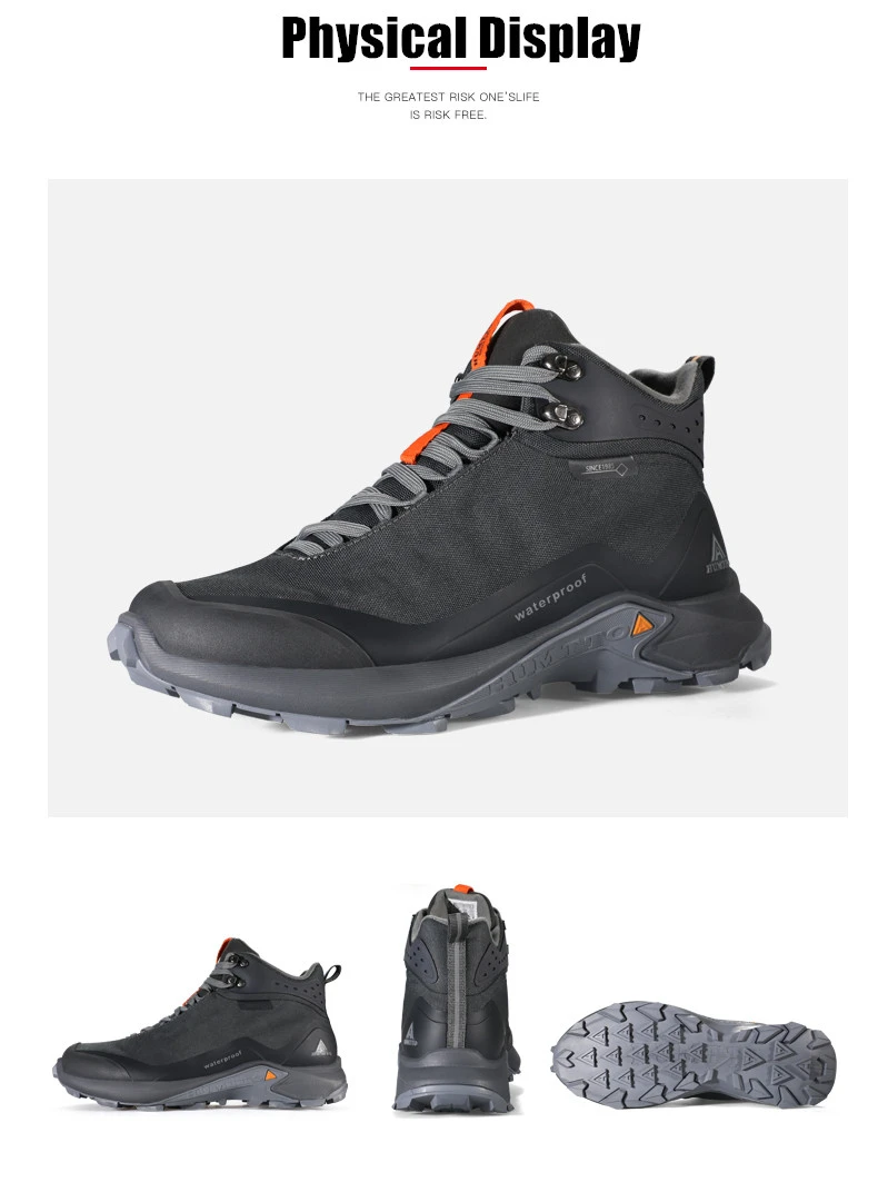 HUMTTO Hiking Shoes Professional Outdoor Climbing Camping Men Boots Mountain Trekking Sneakers Mens Tactical Hunting Sport Shoes