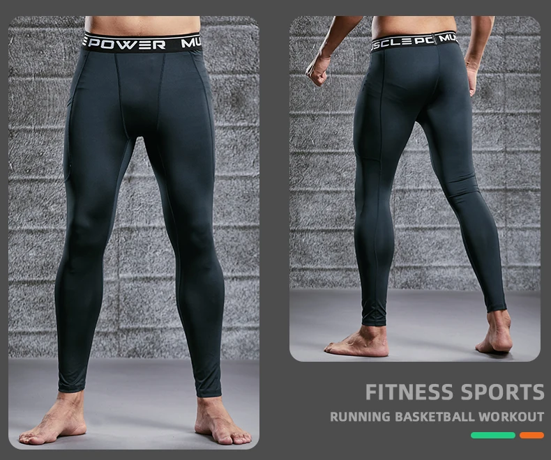 Mens Compression Sweatpants Male Tights Sport Pants for Gym Fitness Running Joggings Workout Trousers Dry Fit Leggings Lycra