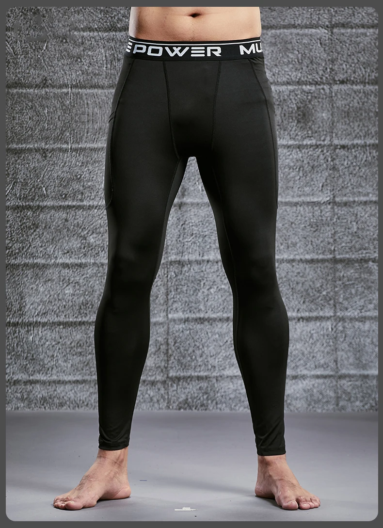 Mens Compression Sweatpants Male Tights Sport Pants for Gym Fitness Running Joggings Workout Trousers Dry Fit Leggings Lycra