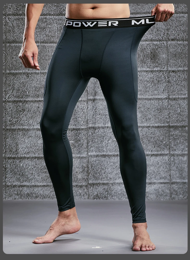 Mens Compression Sweatpants Male Tights Sport Pants for Gym Fitness Running Joggings Workout Trousers Dry Fit Leggings Lycra