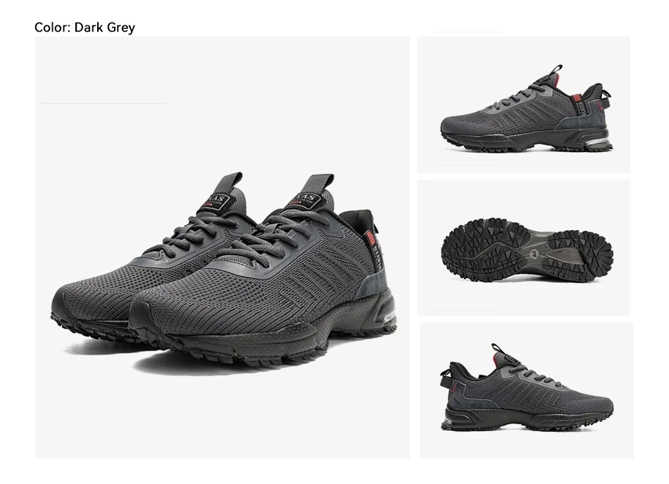Baasploa Professional Running Shoes For Men Lightweight Men's Designer Mesh Sneakers Lace-Up Male Outdoor Sports Tennis Shoe