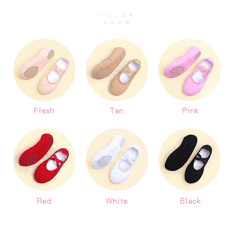 Ballet Shoes for Girls Dance Shoe Woman Dancing Slipper Canvas Soft Sole Ballet Dance Shoe Girls Women Ballet Slippers