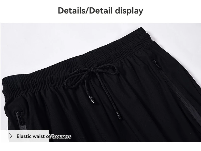 New Ice Silk Breathable Men's Sports Pants Quick Drying Sweat-absorbing Comfortable Cool High Quality Outdoor Pants for trousers