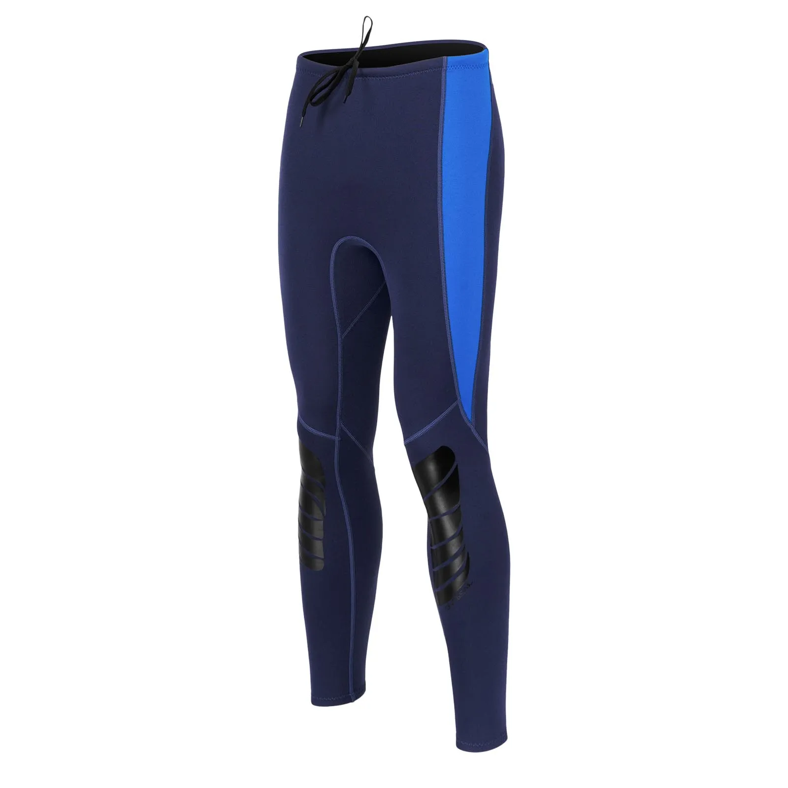 Mens Swim Pants 3mm Neoprene Wetsuit Pants Drawstring Color Block Rash Guard Leggings Beach Swimming Snorkeling Surfing Diving