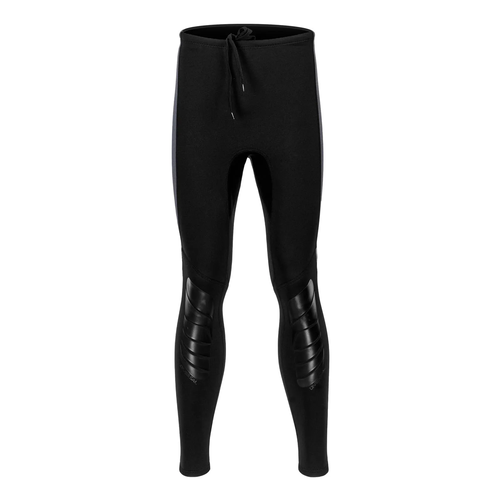Mens Swim Pants 3mm Neoprene Wetsuit Pants Drawstring Color Block Rash Guard Leggings Beach Swimming Snorkeling Surfing Diving