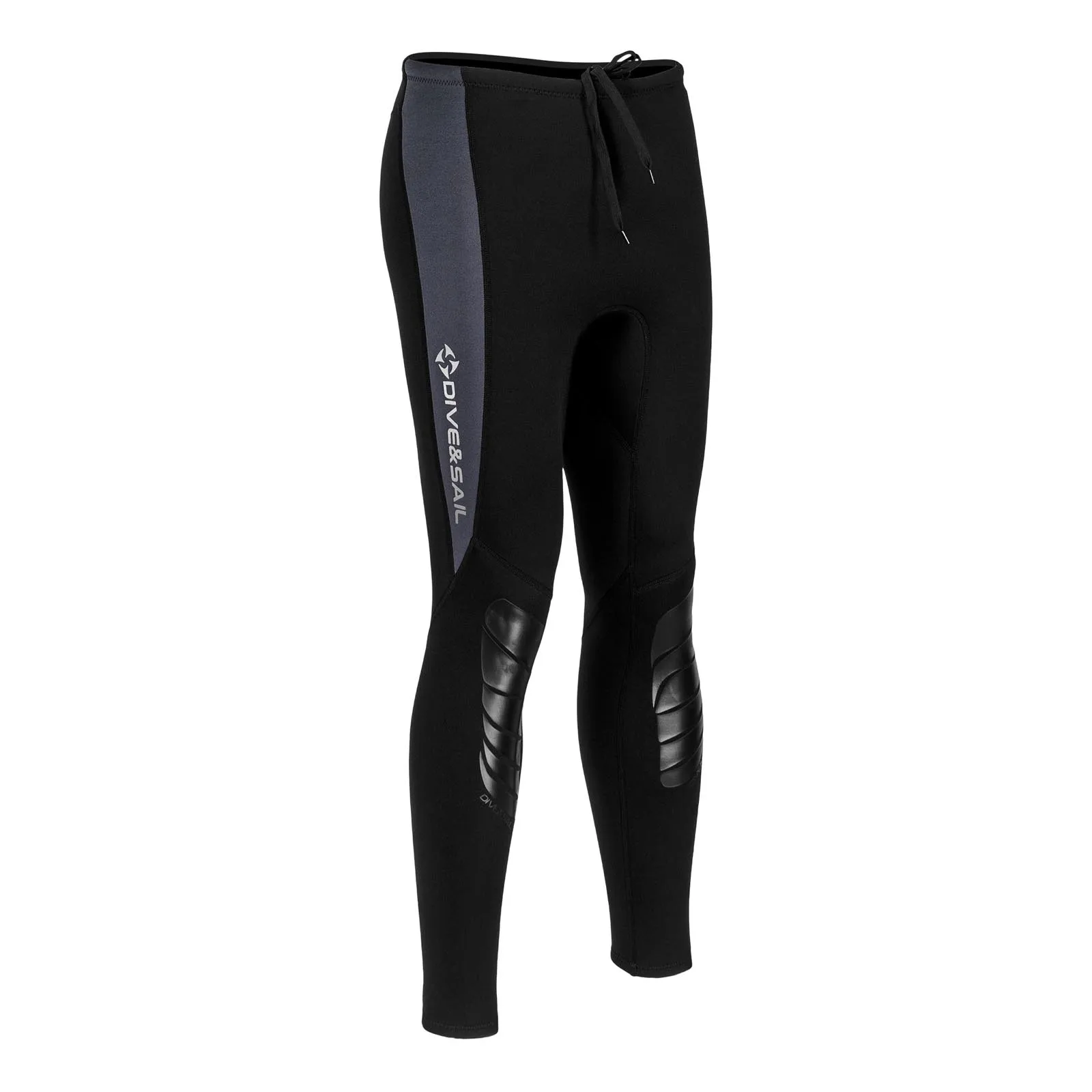 Mens Swim Pants 3mm Neoprene Wetsuit Pants Drawstring Color Block Rash Guard Leggings Beach Swimming Snorkeling Surfing Diving