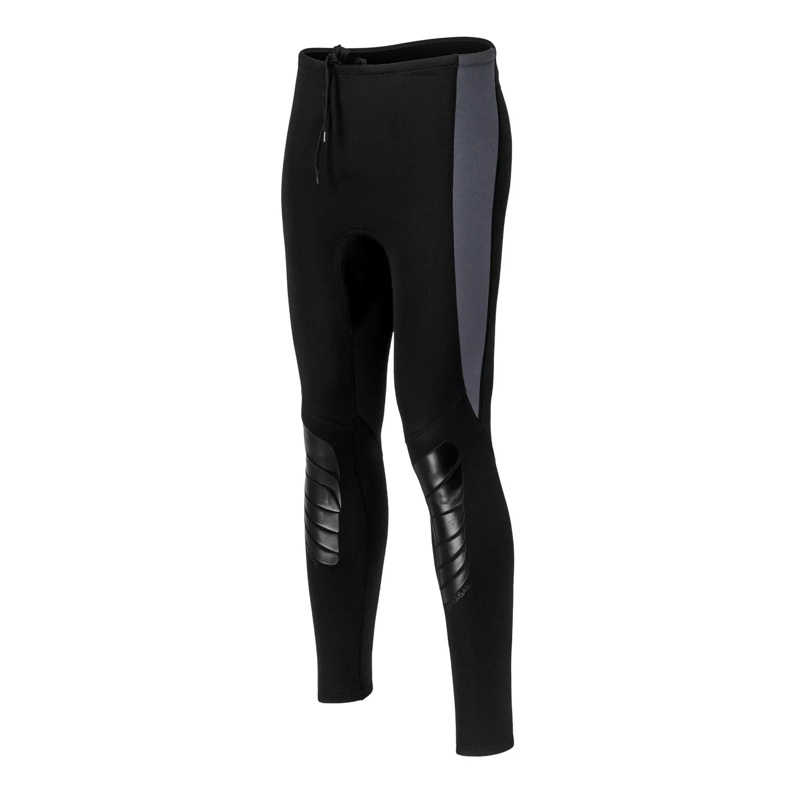 Mens Swim Pants 3mm Neoprene Wetsuit Pants Drawstring Color Block Rash Guard Leggings Beach Swimming Snorkeling Surfing Diving