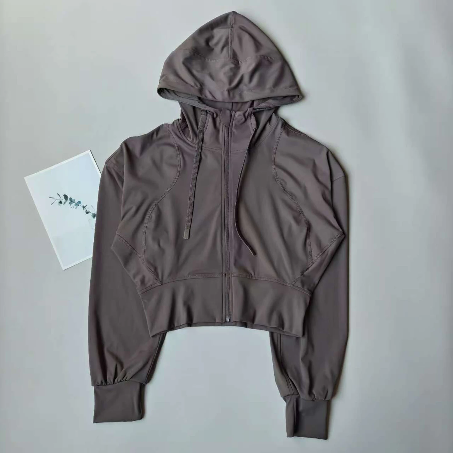 Women's Hooded Running Jacket Cycling Coat Yoga Jogging Shirt Tights Outdoor Sports Gym Clothing Running Wear Sportswear