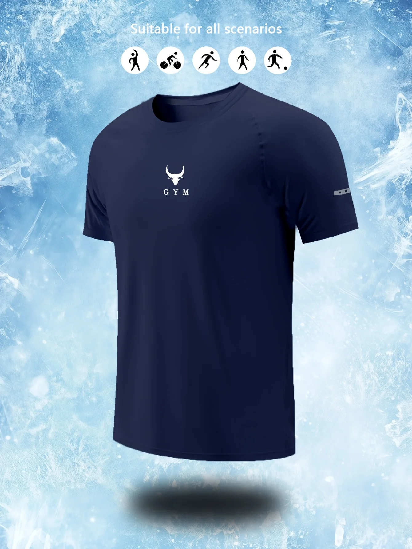 Men's sports breathable T-shirt