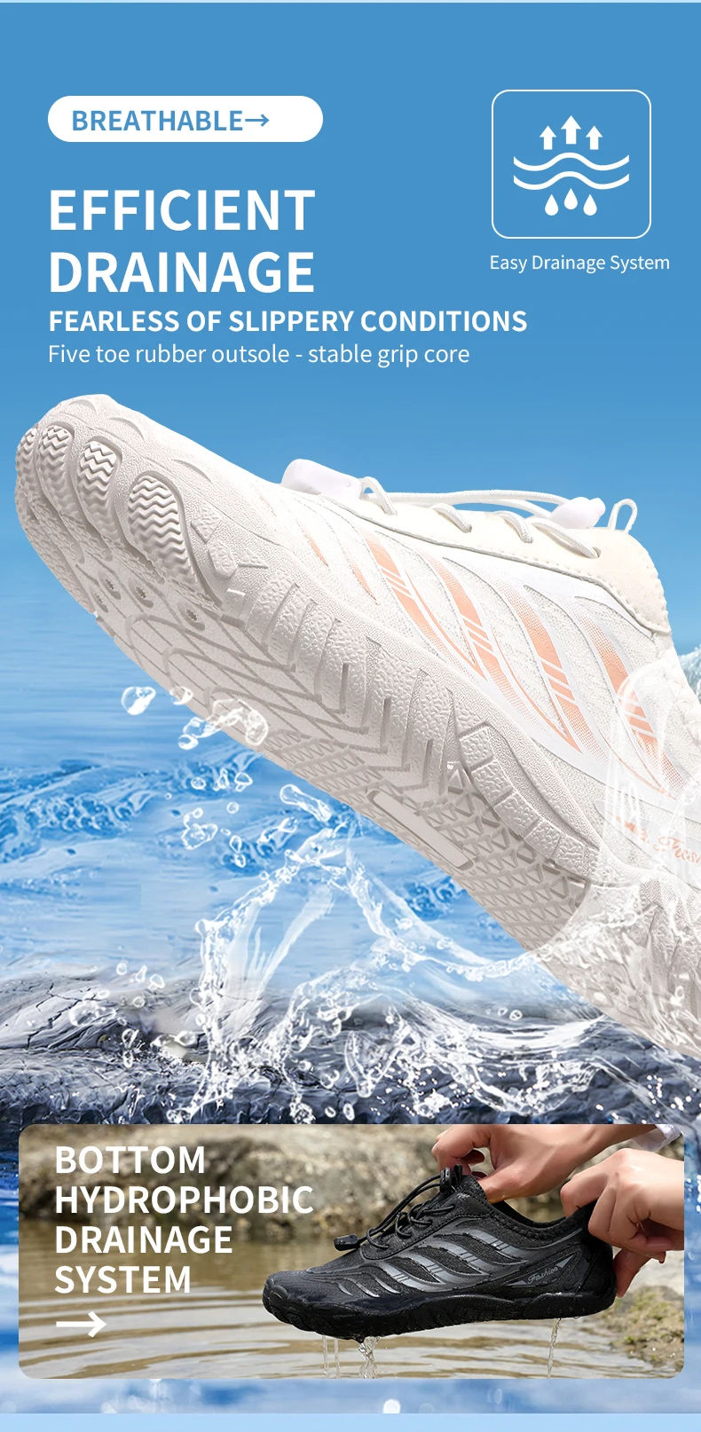 Summer Women Wading Shoes Barefoot Beach Adults Gym Outdoor Training Footwear Quick-Drying Breathable Canyoning Sneakers For Men