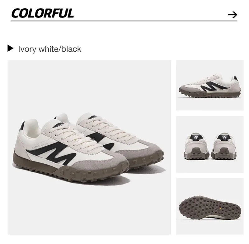 GOLDEN CAMEL Women's Sports Shoes Breathable Men's Sneakers Autumn Anti-slip Retro German Running Skateboarding Shoes for Men