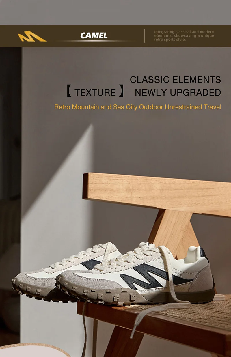 GOLDEN CAMEL Women's Sports Shoes Breathable Men's Sneakers Autumn Anti-slip Retro German Running Skateboarding Shoes for Men