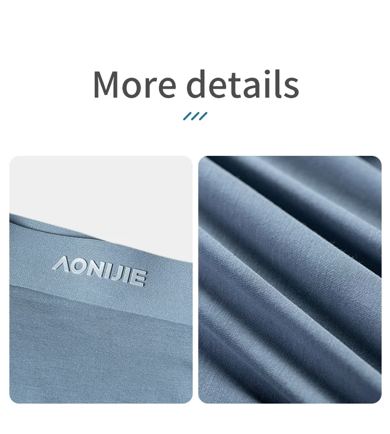 AONIJIE 3 Packs E7009 Men's Sports Briefs Antibacterial and Anti-friction Boxer Briefs Suitable for Marathon Fitness Running