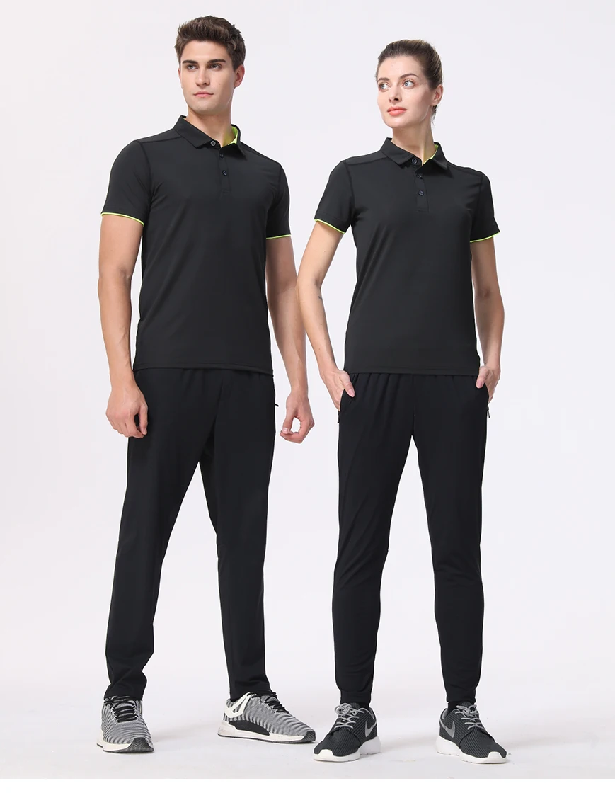 Quick Dry Men's Sports Polo Shirt Golf Wear Summer Gym Fitness Training Clothing Comfortable Breathable Shirts